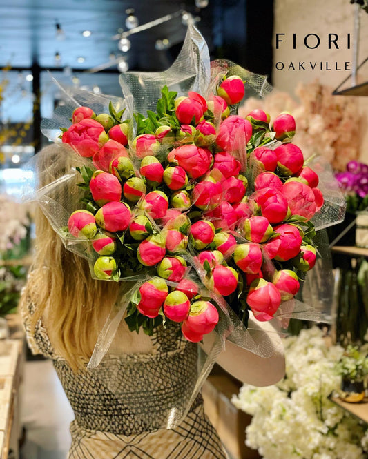 FIORI Oakville Florist. Buy peonies delivery Toronto Burlington Mississauga