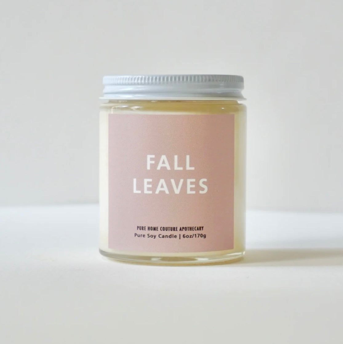 Fall Leaves Candle