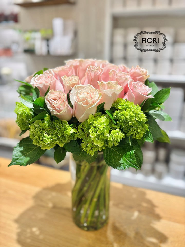 The Light Pink Rose - Hydrangea Collective