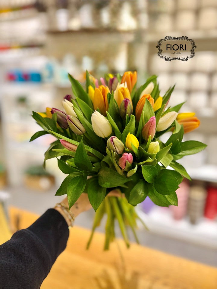 Rainbow Tulip Bouquet