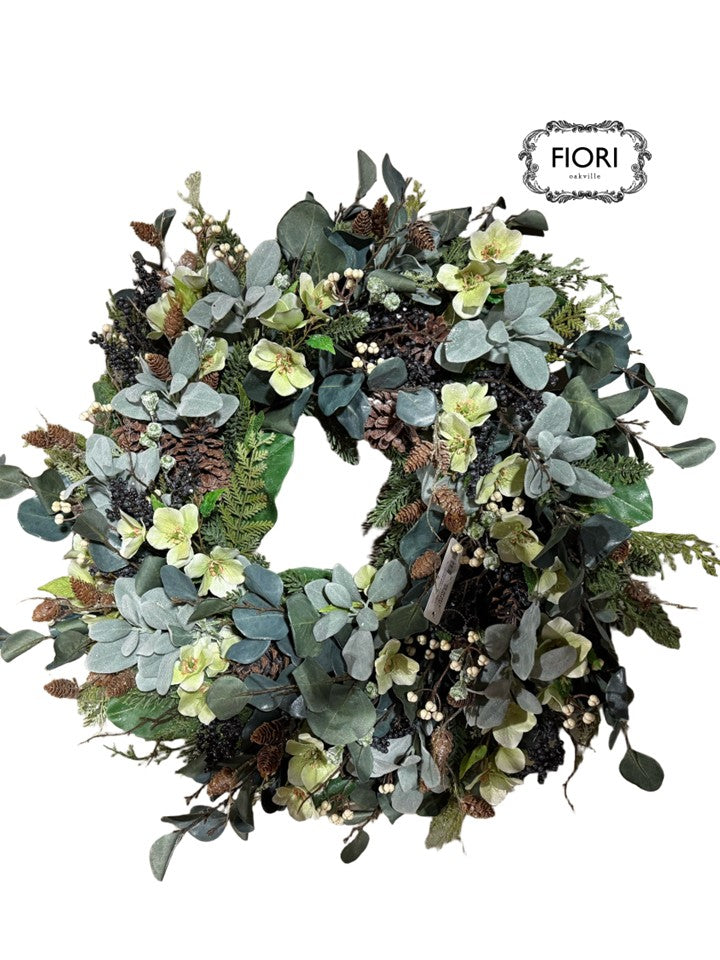 Christmas Wintergreens Wreath