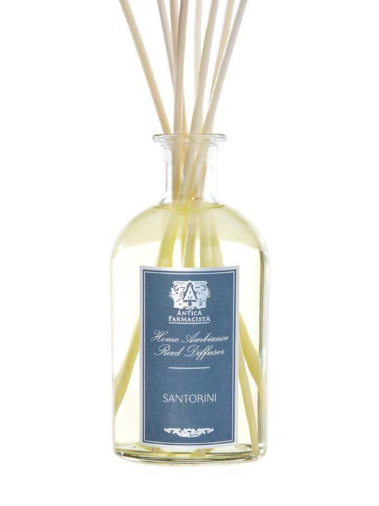 Santorini diffuser by Antica Farmacista now available at FIORI Oakville along with other home fragrances and home decor