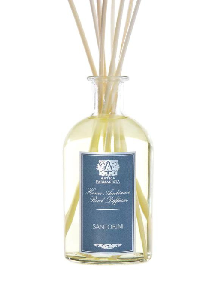 Santorini diffuser by Antica Farmacista now available at FIORI Oakville along with other home fragrances and home decor