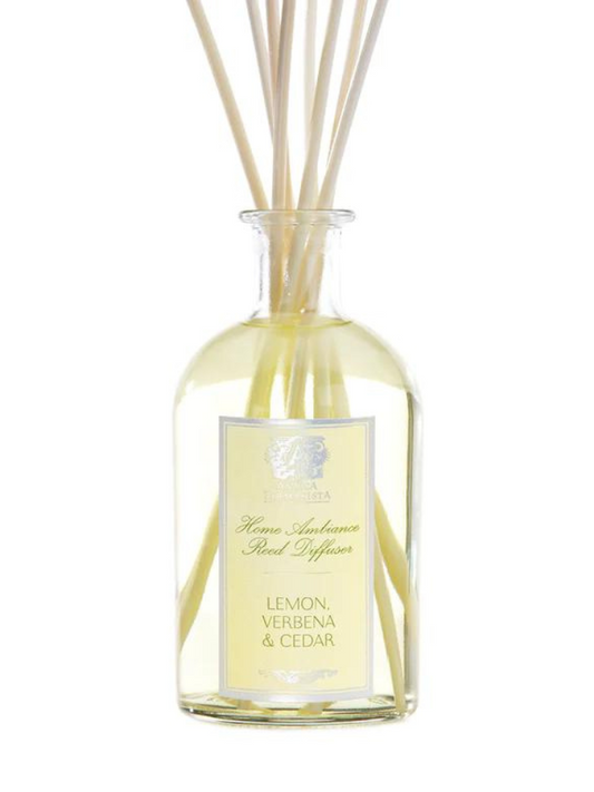 Lemon Verbena and Cedar Diffuser by Antica Farmacista now available at FIORI Oakville along with other home fragrance options