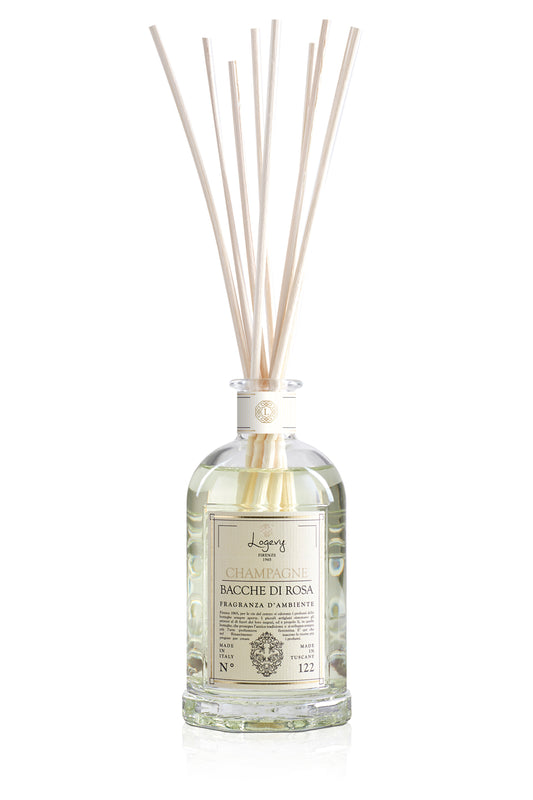 LOGEVY Champagne E Rosa Diffuser 3000ml - Luxurious Fruity Aroma in Stylish Bottle Now Available at Florist Shop Near Me - FIORI Oakville