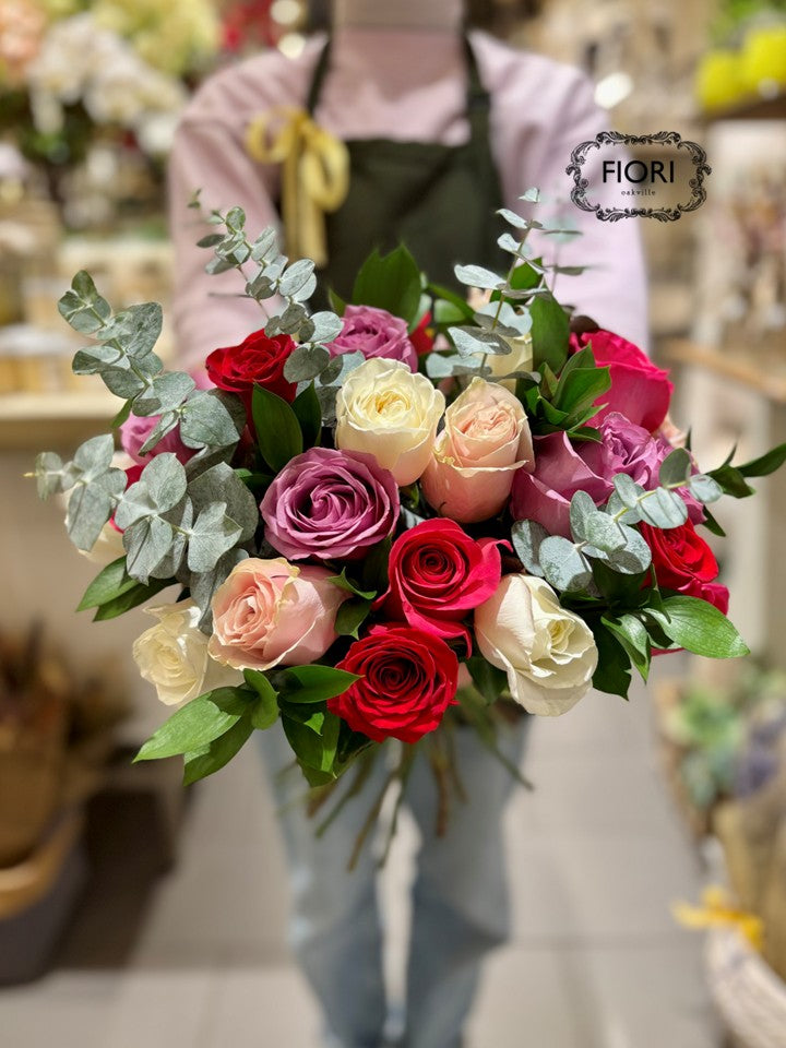 Cherries Jubilee - TWO Dozen Rose Bouquet