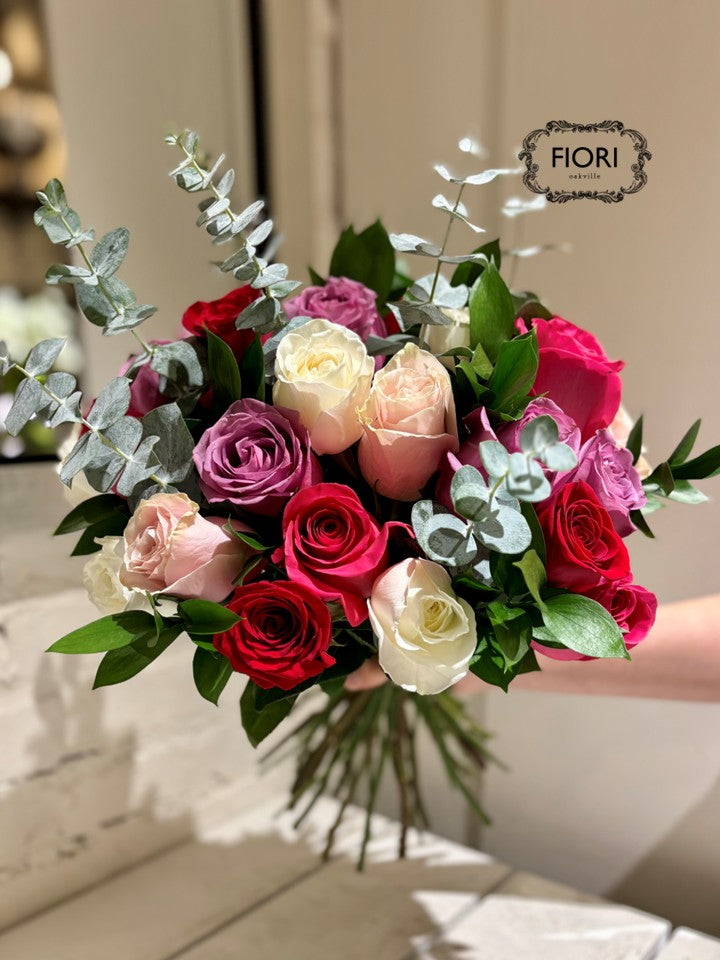 Cherries Jubilee - TWO Dozen Rose Bouquet