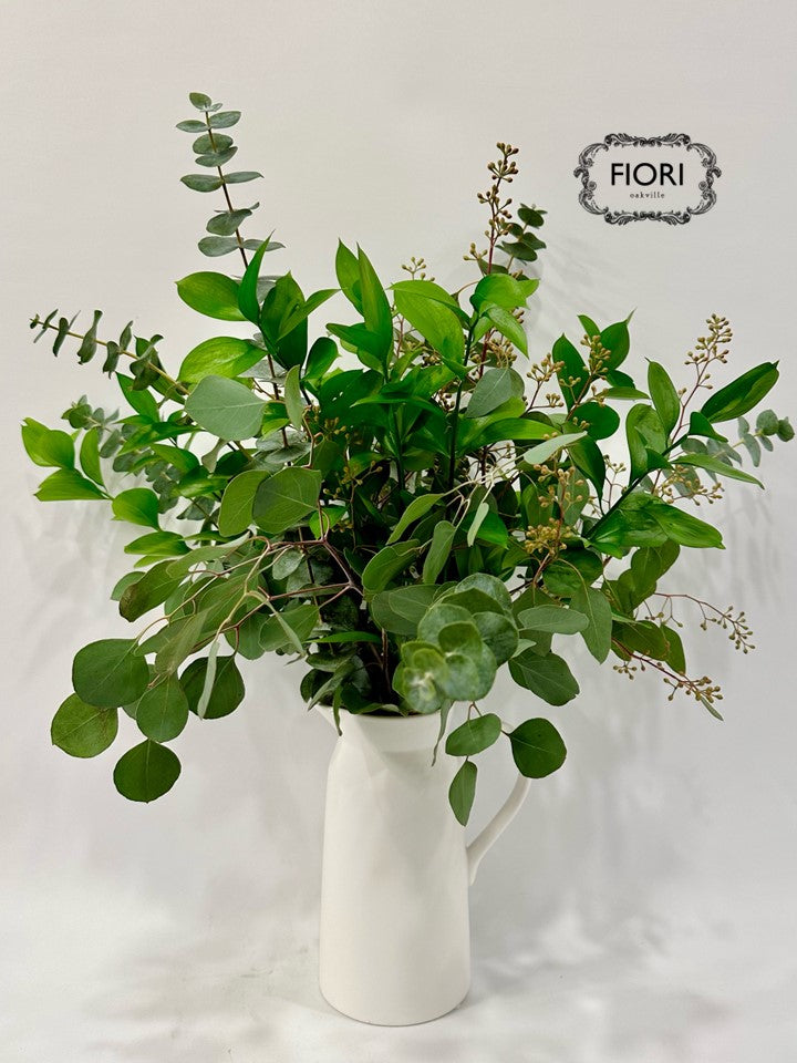 Toscana Farmhouse Fresh Eucalyptus Pitcher