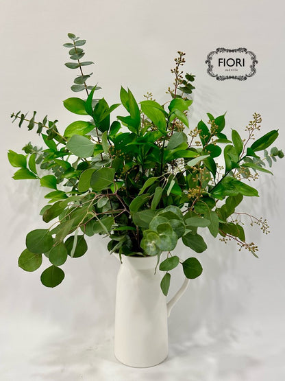 Toscana Farmhouse Fresh Eucalyptus Pitcher