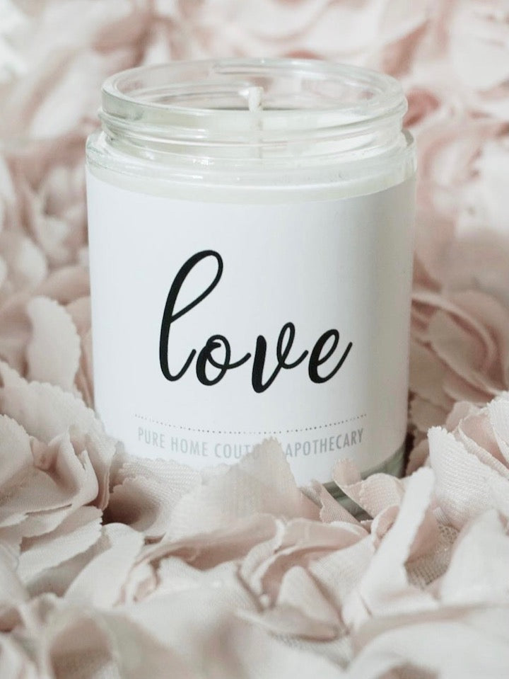 Pure Home Scented Candle - LOVE