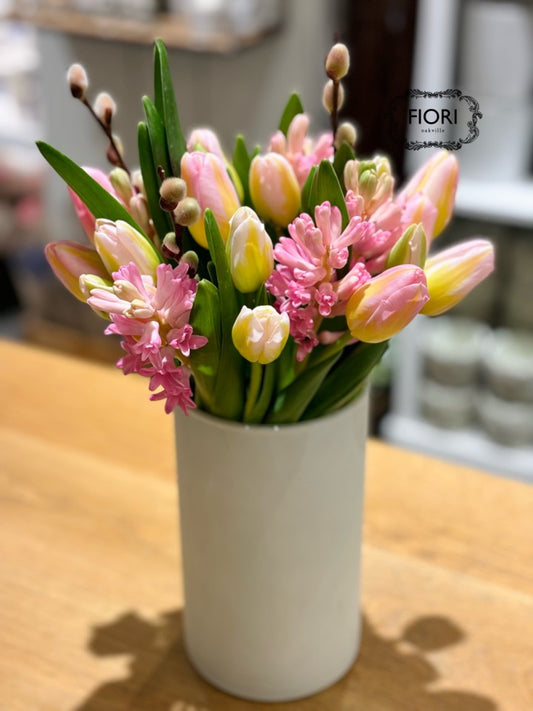 Easter - Pastel Tulip & Hyacinth Arrangement