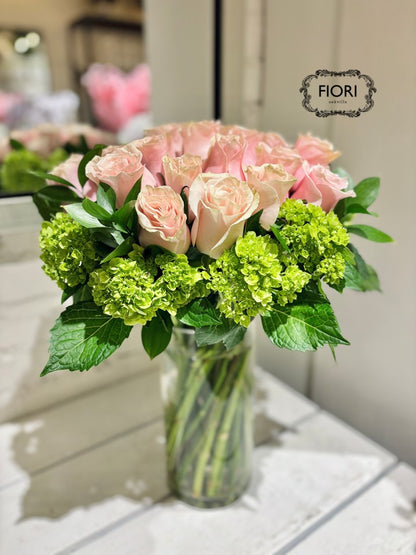 The Light Pink Rose - Hydrangea Collective