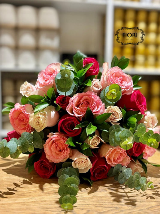 TWO Dozen Pink Roses