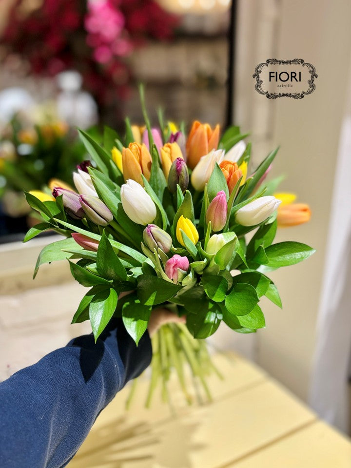 Rainbow Tulip Bouquet