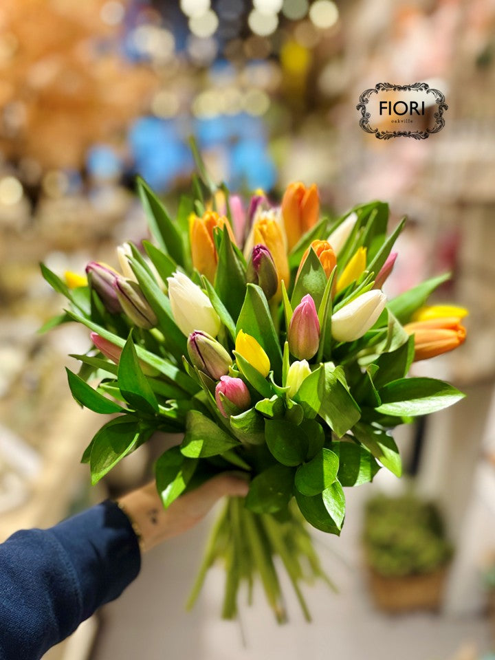 Rainbow Tulip Bouquet