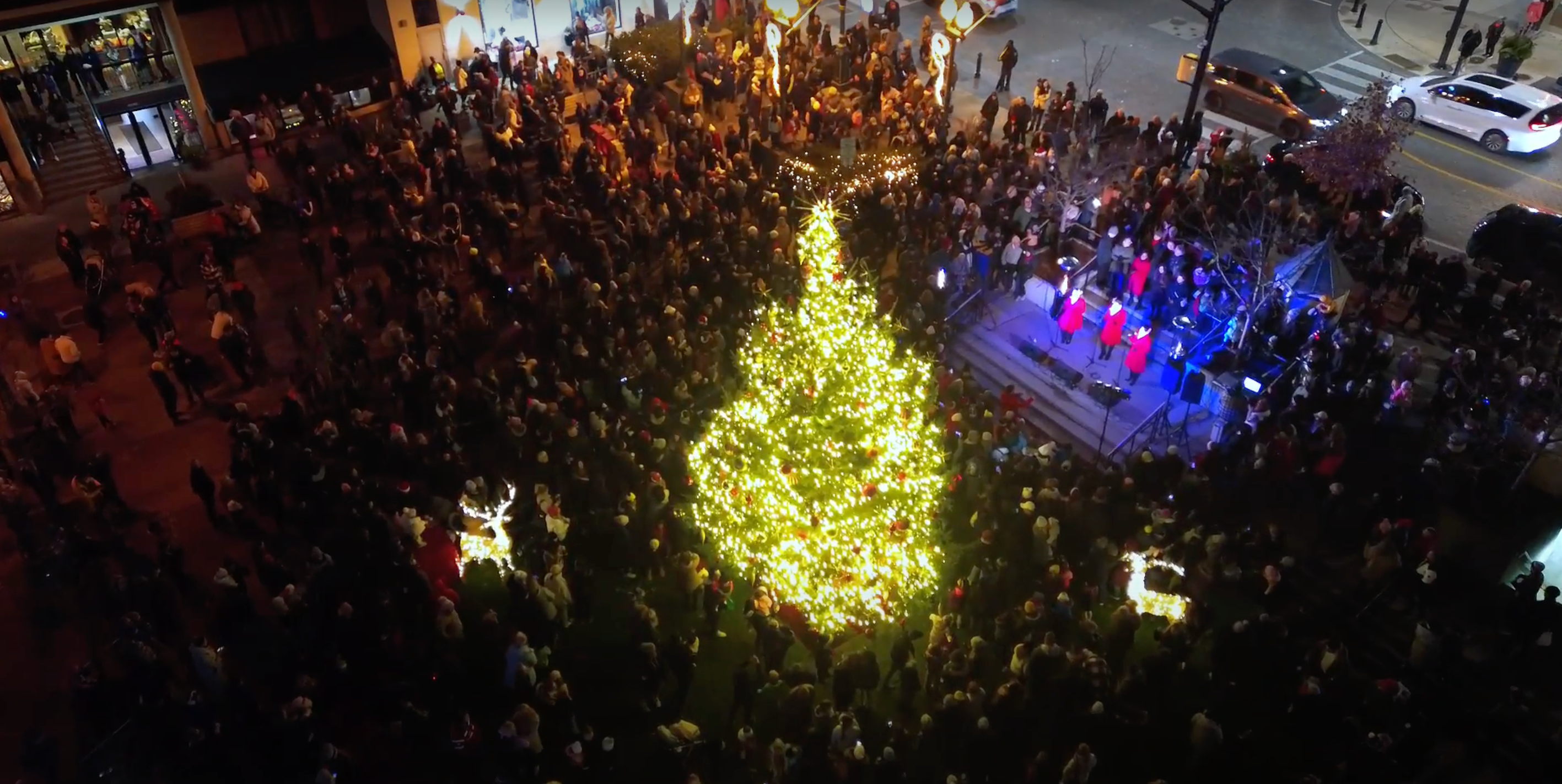 Load video: Christmas at FIORI Oakville showcasing flowers candles ornaments fragrances and many more holiday gift ideas