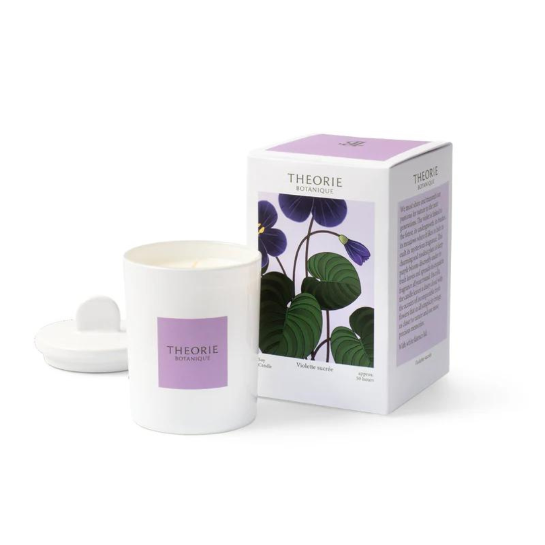 Sweet Violet - Soy Candle now available at FIORI Oakville, perfect for a Valentine's Day gift