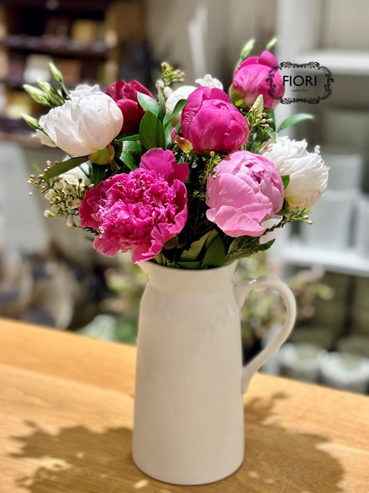 Toscana Farmhouse-Cherry Ripple Peony Pitcher
