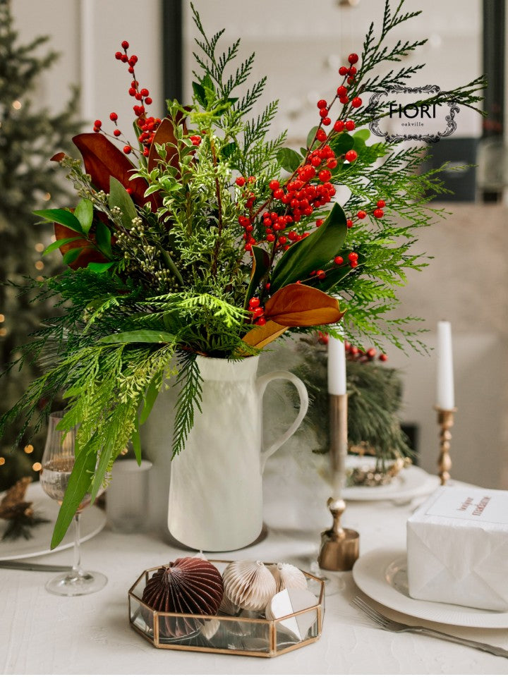 Toscana Farmhouse - Berry Evergreen Pitcher