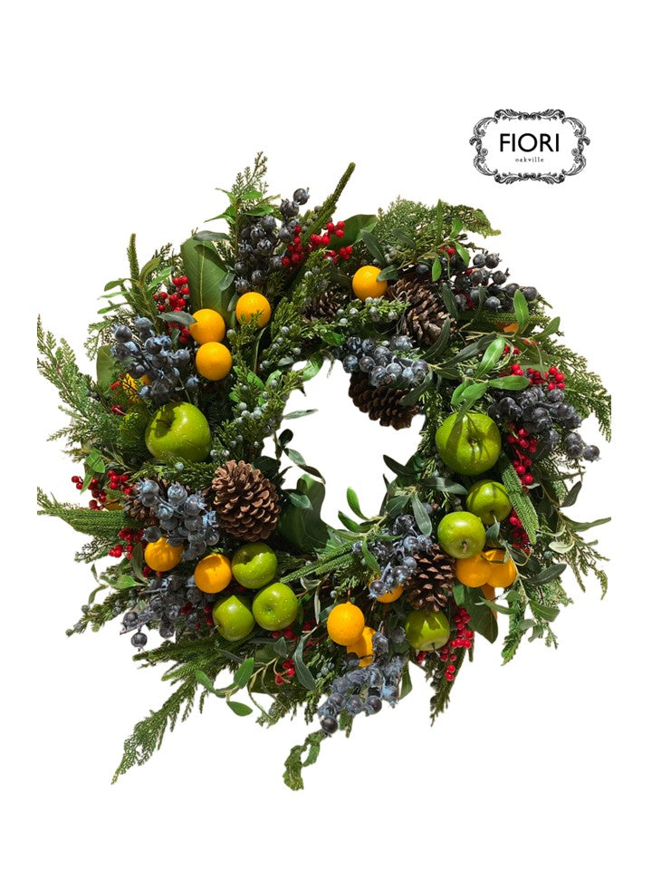 Christmas Fruits & Berries Wreath