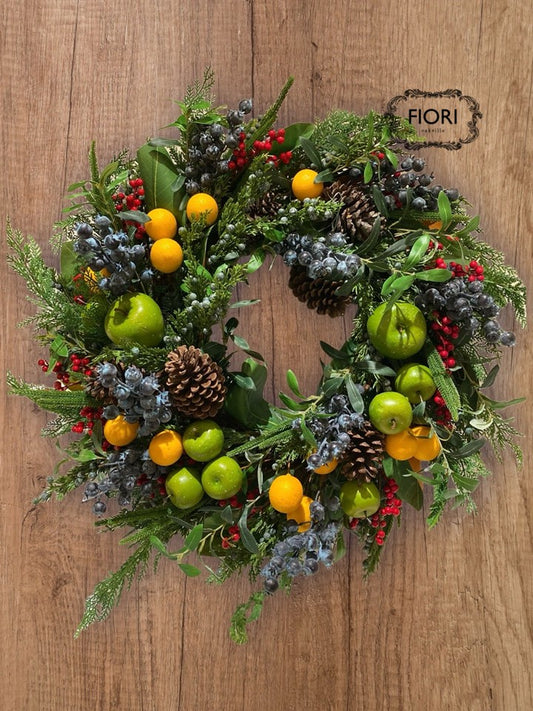 Christmas Fruits & Berries Wreath
