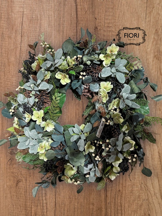 Christmas Wintergreens Wreath