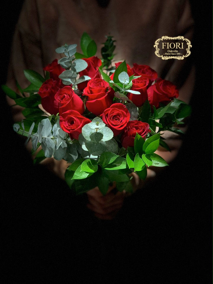 Valentine's Day Dozen Red Rose Bouquet