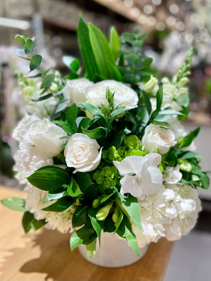 Spectacular White Roses Luxury White Flower Arrangement | Best Florist – FIORI Oakville